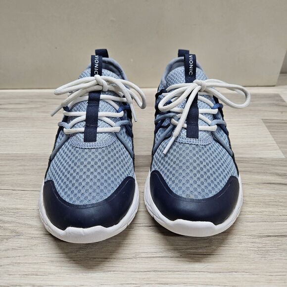 Vionic Womens Sneaker Tennis Shoes Blue Size 7.5 Lace Up - Picture 2 of 9